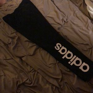 Adidas stretch pants black small